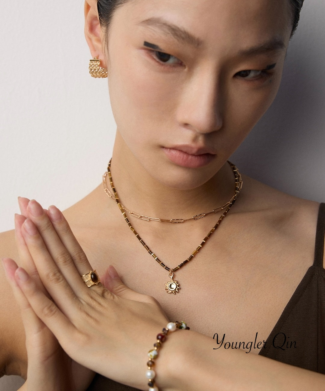 Sunflower Pendant Necklace