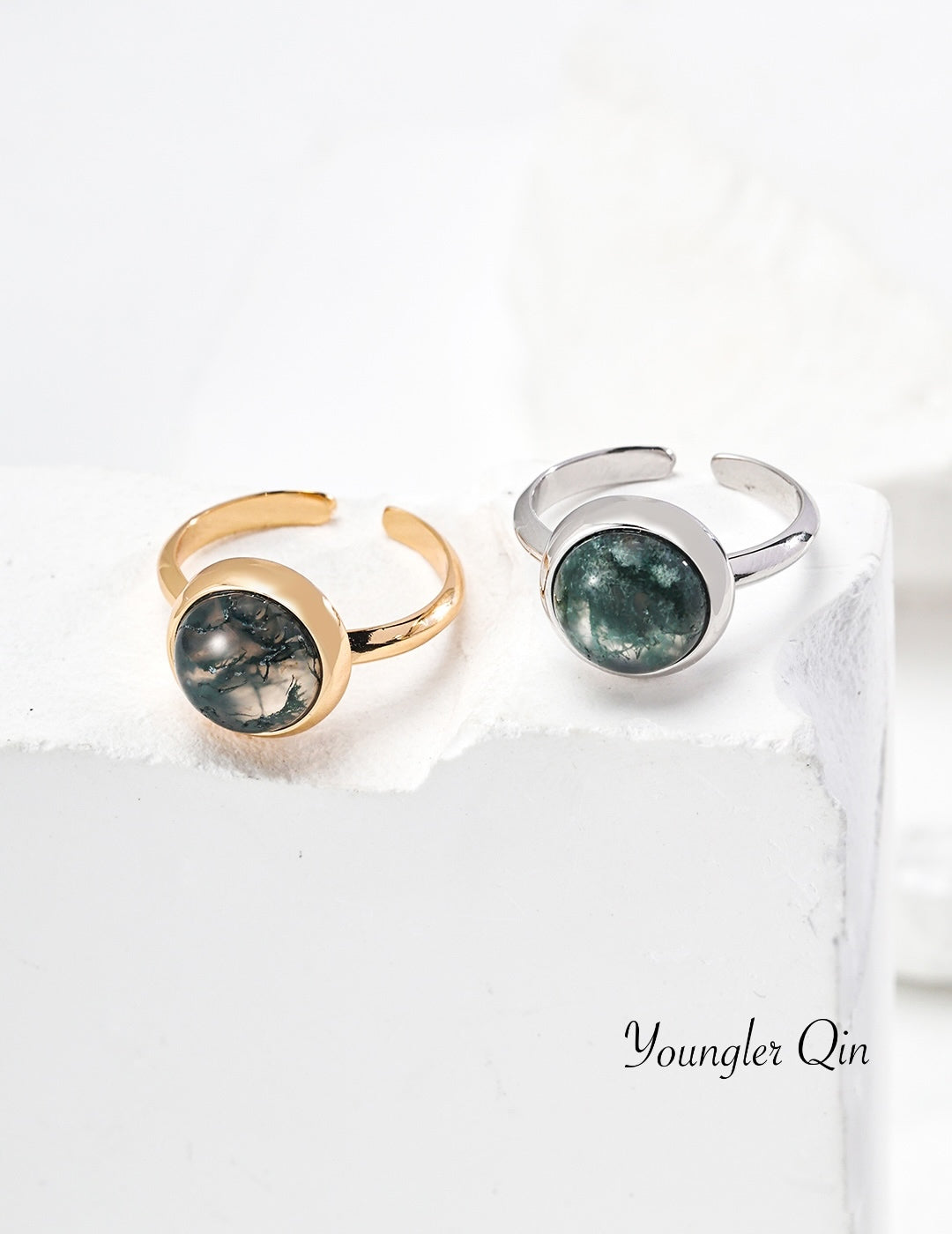 Moss Agate Ring