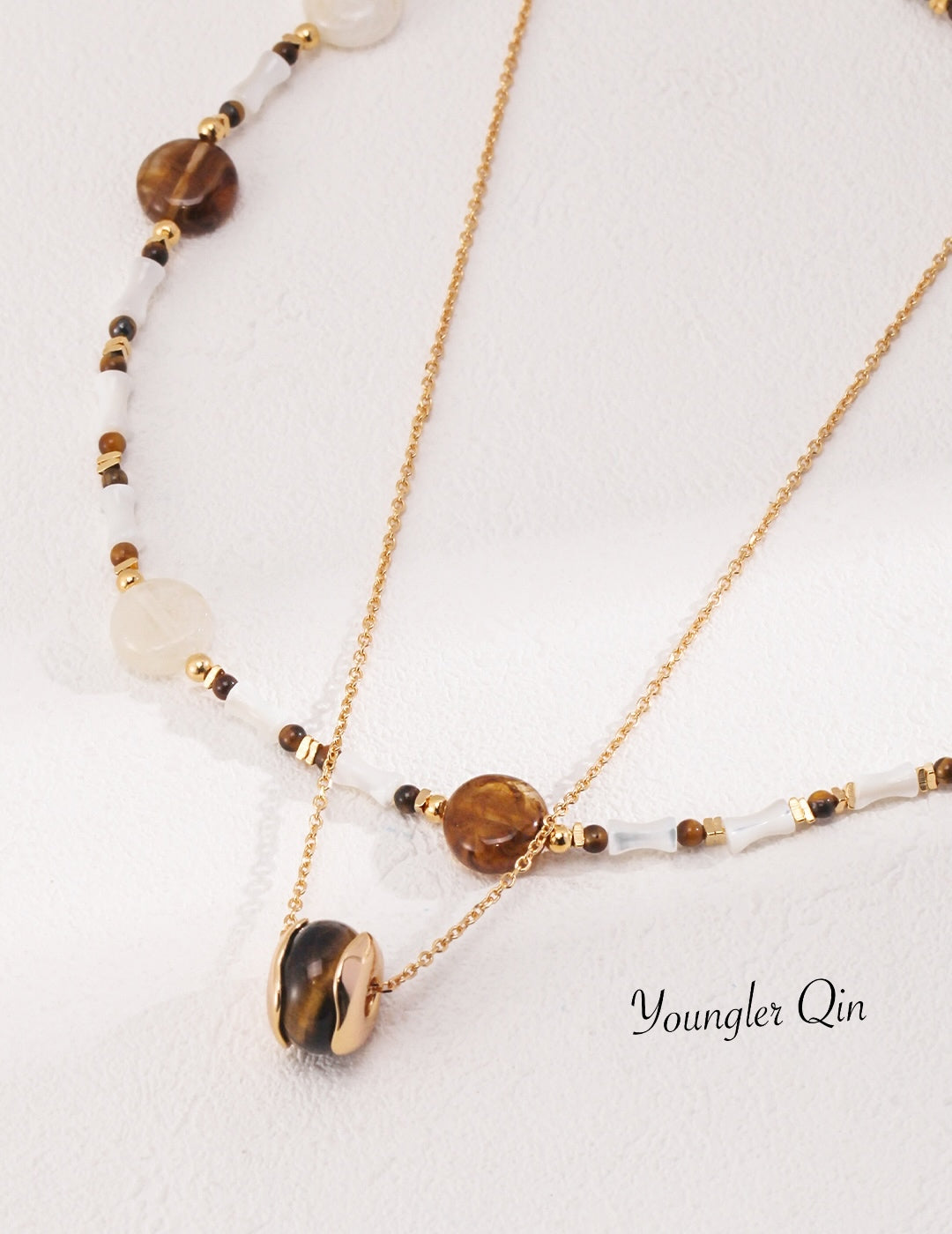 Black Agate Bead Pendant