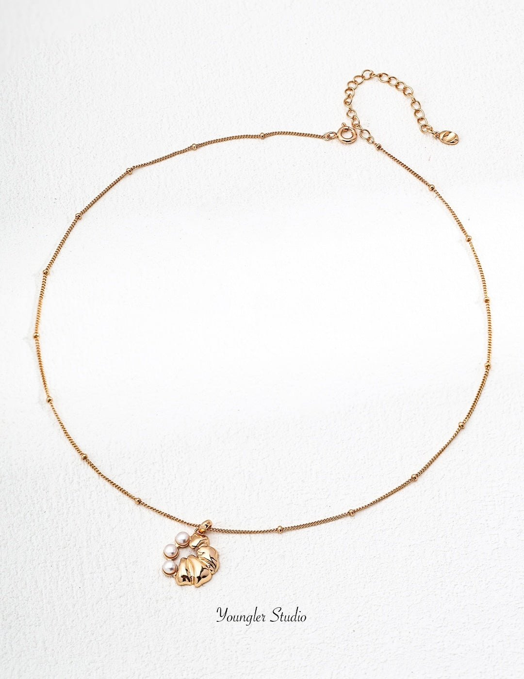 Sculptural Pearl Hoop Earrings