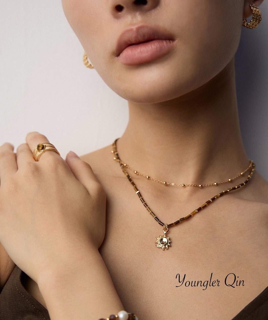 Sunflower Pendant Necklace