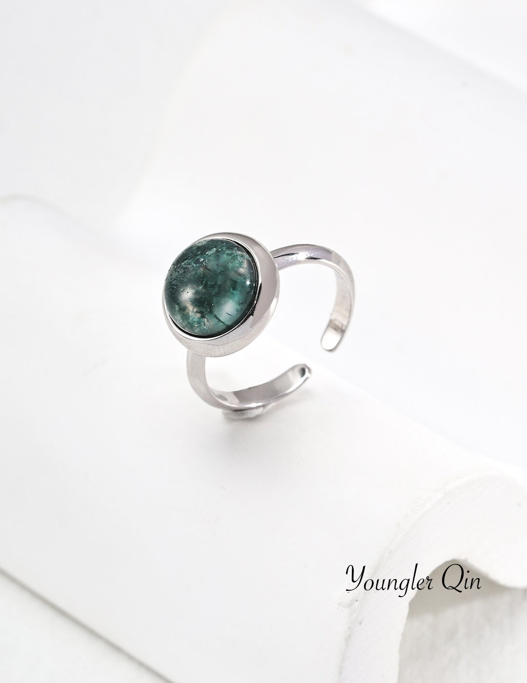 Moss Agate Ring