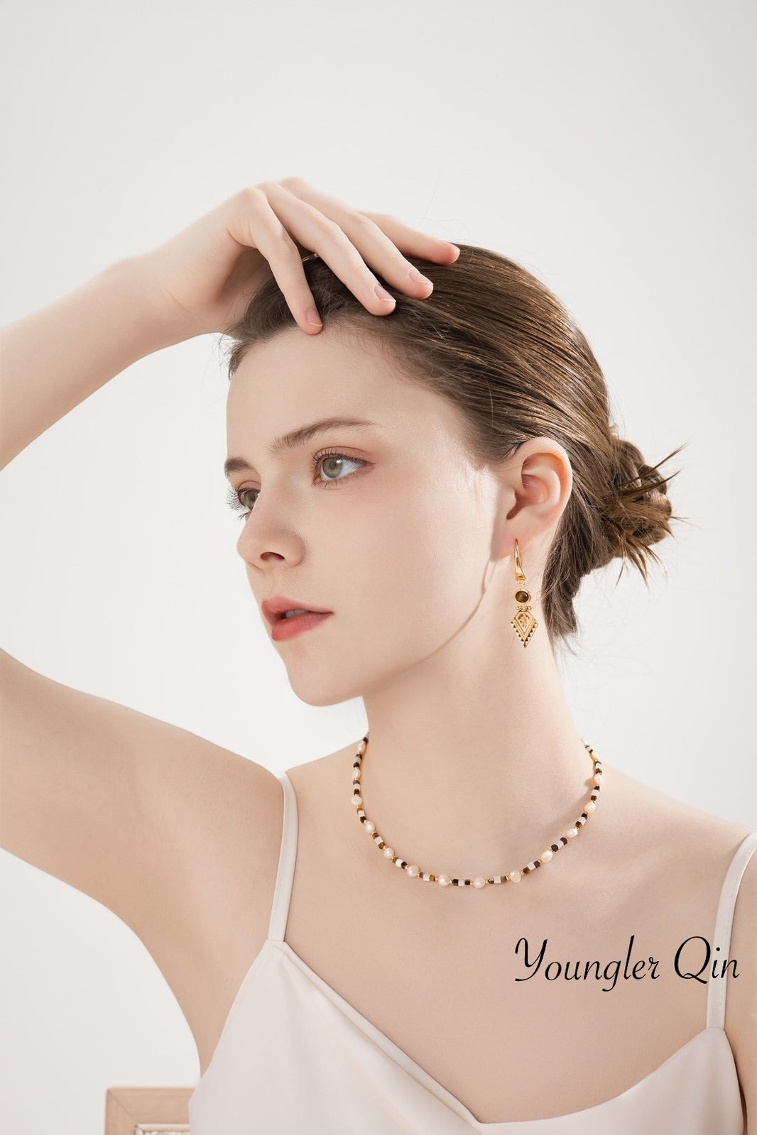 Pearl Tiger Eye Bead Set