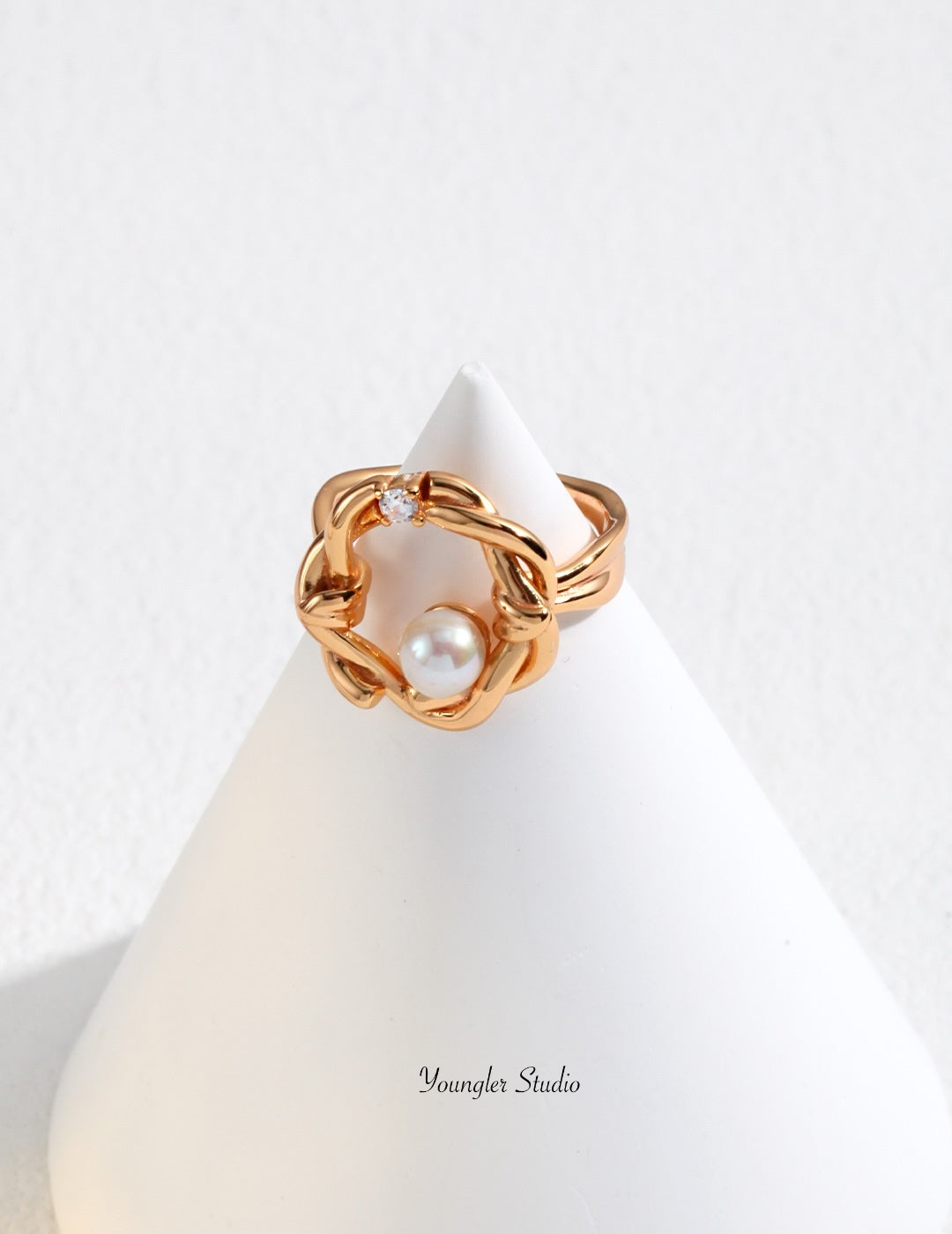 Woven Pearl Ring
