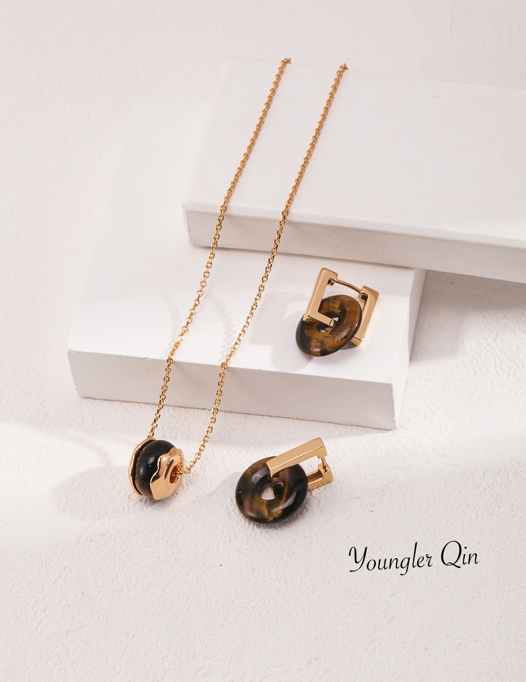 Black Agate Bead Pendant