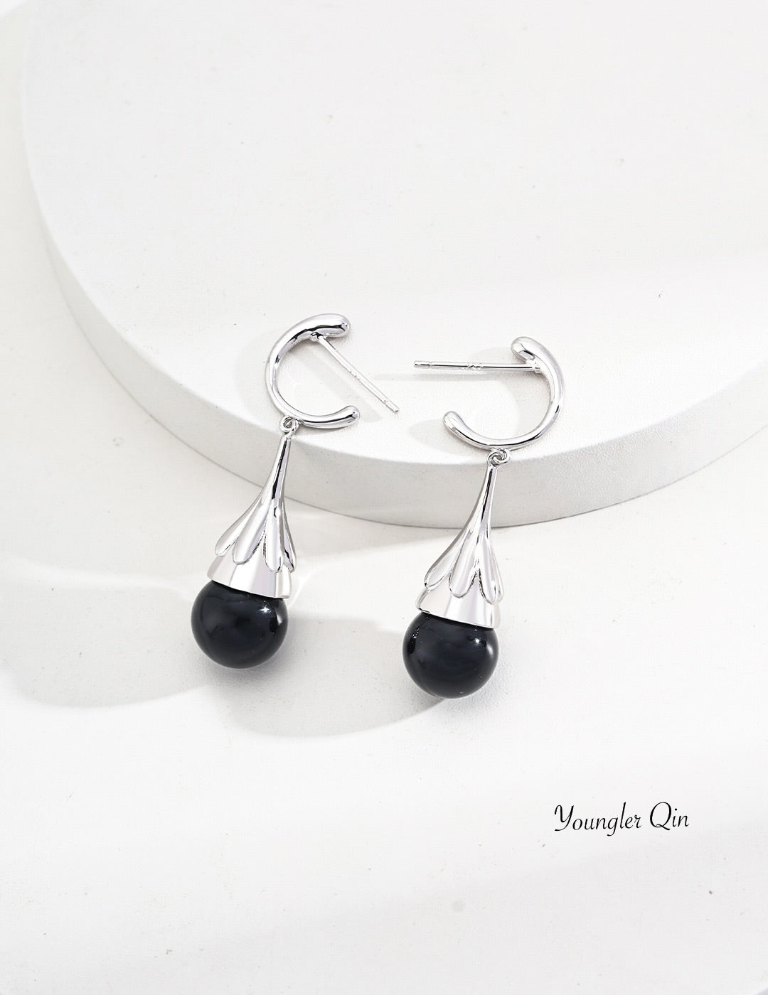 Teardrop Gem Drop Earrings