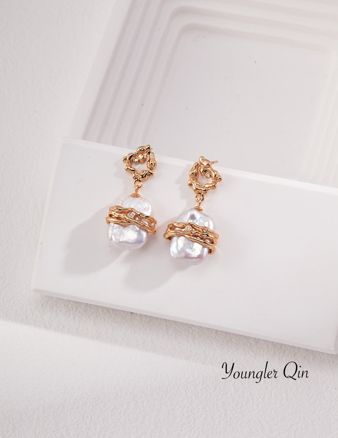 Baroque Pearl Drop Earrings