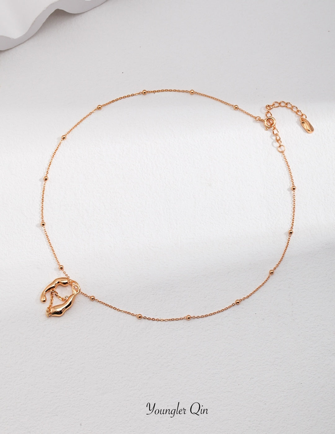 Ripple Orbit Sculptural Necklace