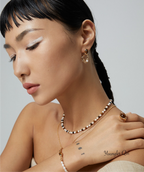 Minimalist Beaded Stone Necklace