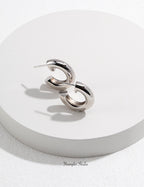 Gilded Leap Hoop Earrings