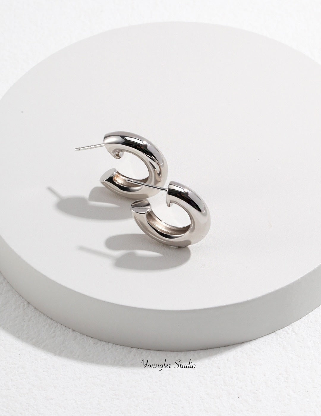 Gilded Leap Hoop Earrings