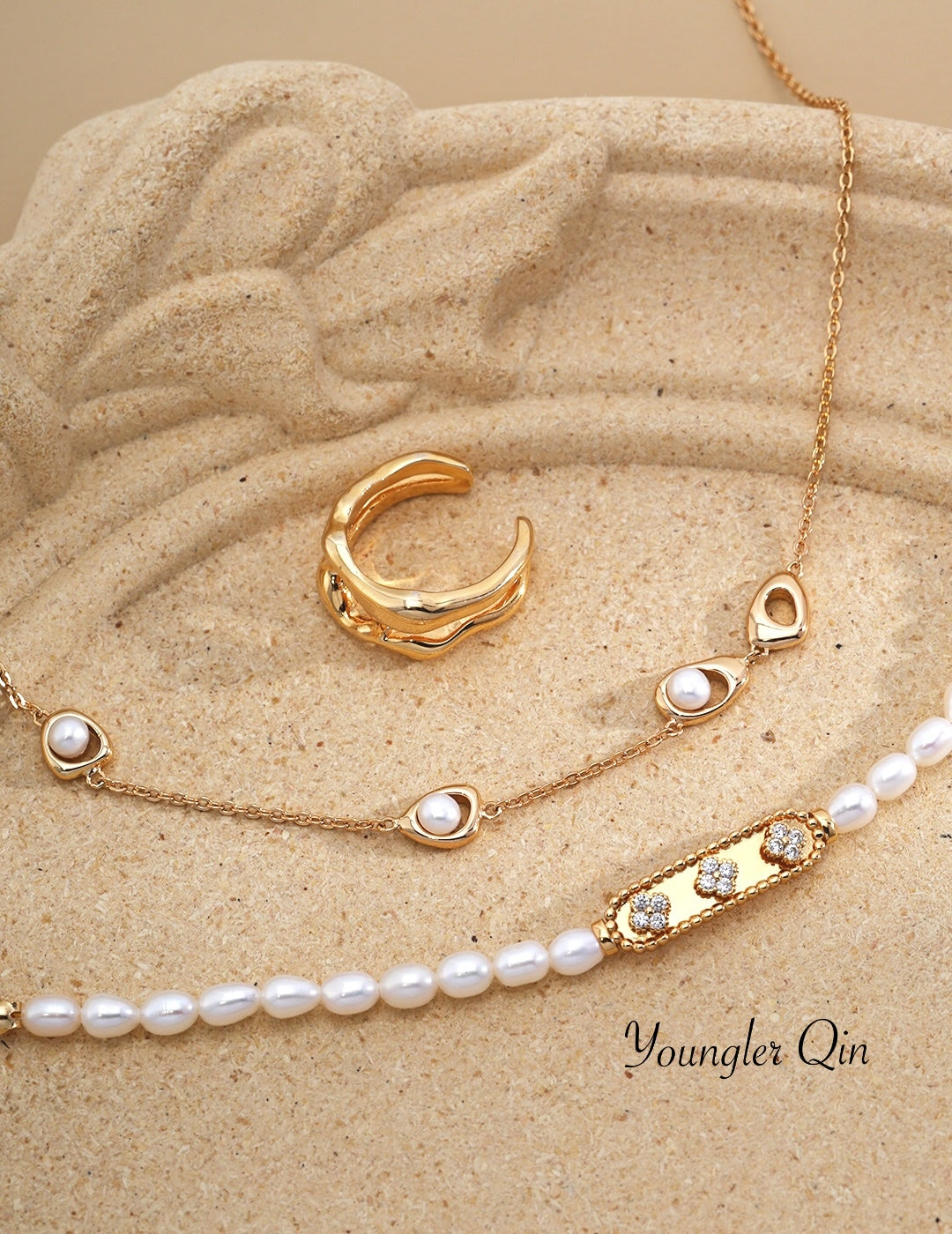 Pearl Charm Bracelet