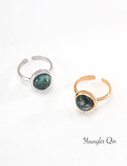 Moss Agate Ring