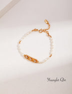 Pearl Charm Bracelet