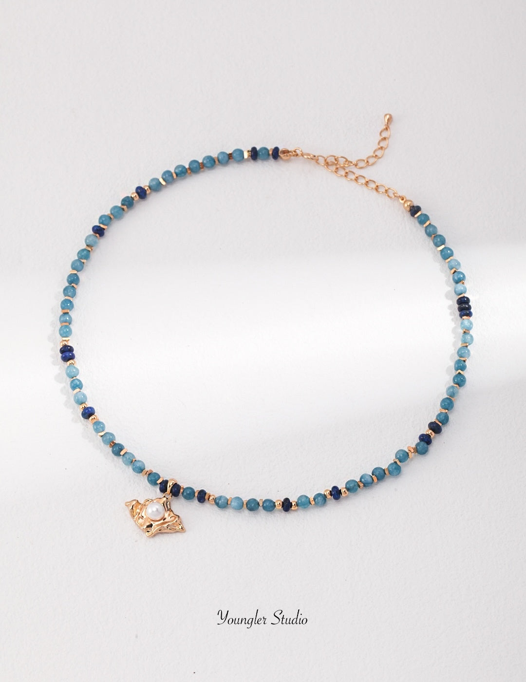 Natural Pearl & Gemstone Necklace