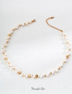 Gilded Pearl Necklace