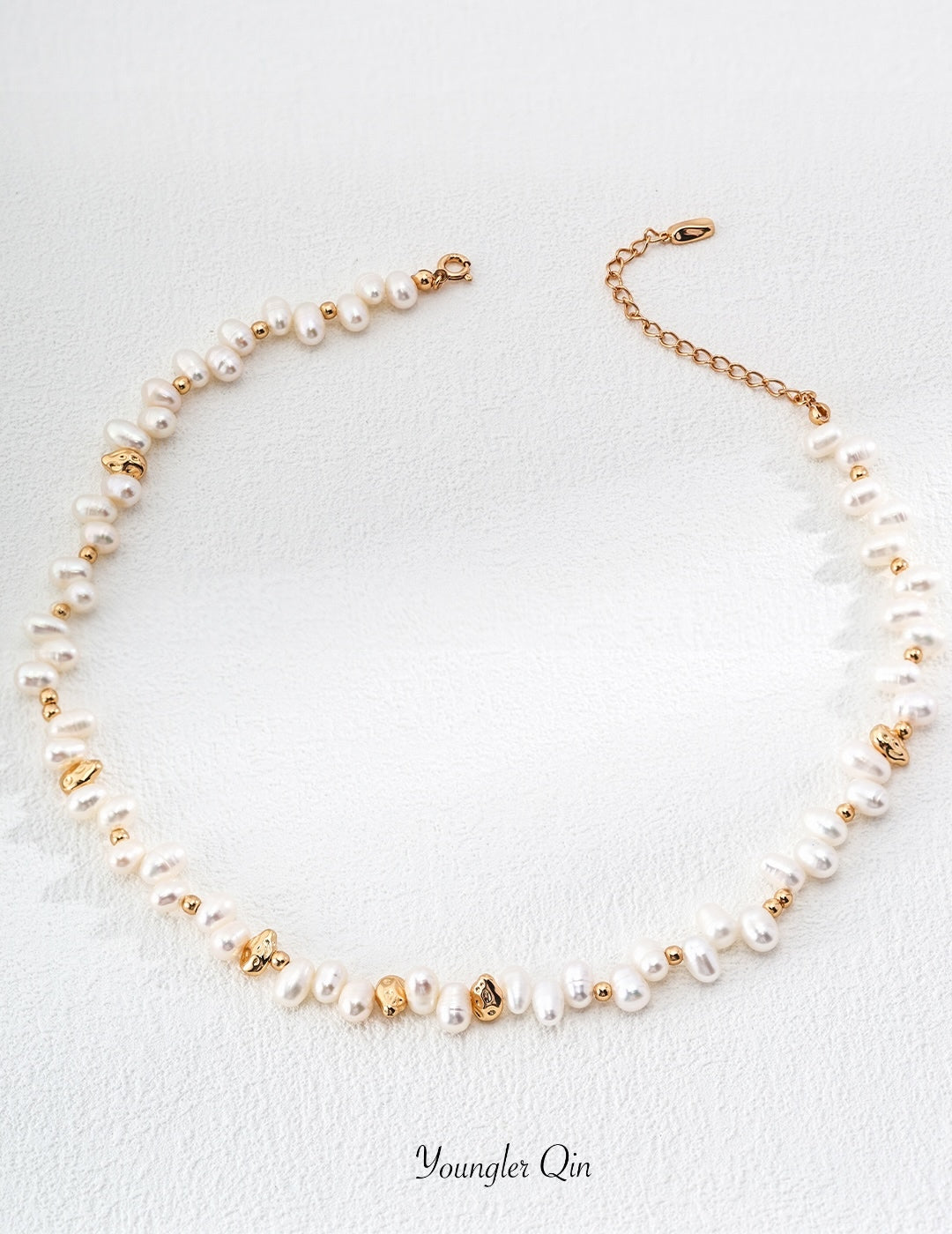 Gilded Pearl Necklace