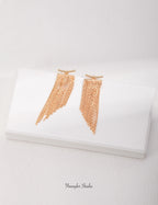 Fringe Drape Earrings – Vintage Gold
