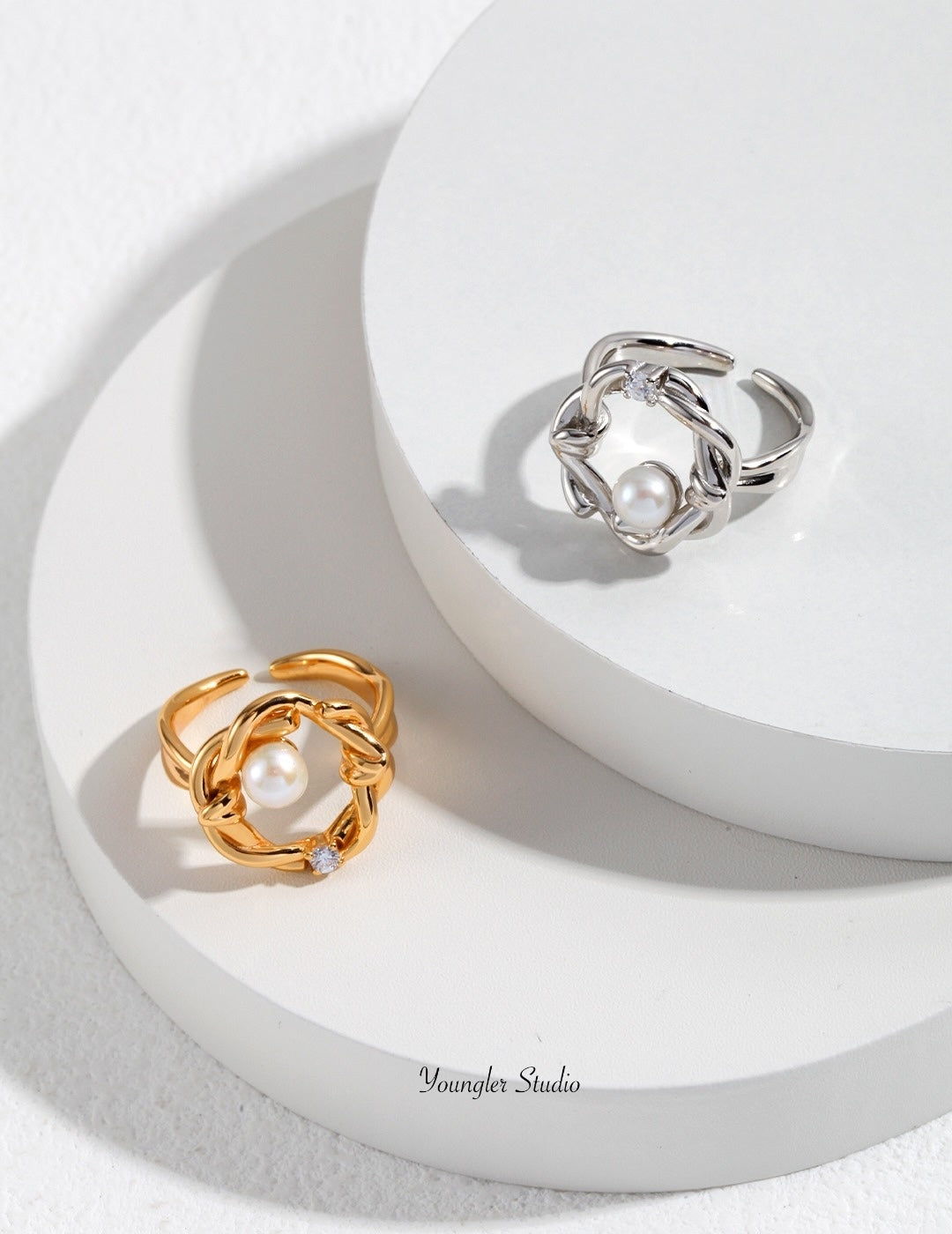 Woven Pearl Ring