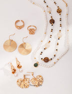 Mixed Gemstone Disc Necklace