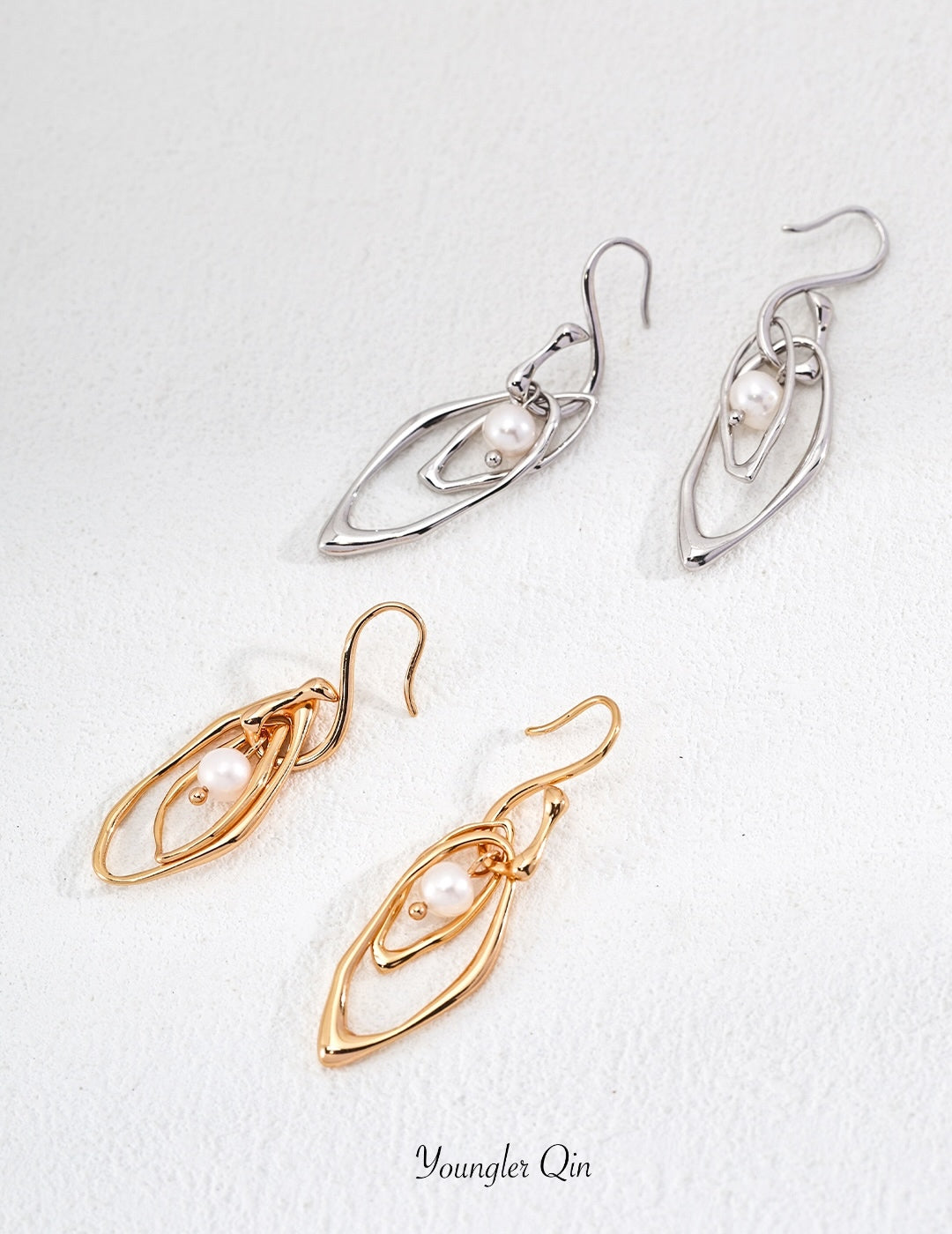 Irregular Sculptural Drop Earrings