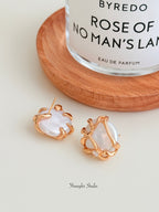 Baroque Gilded Pearl Studs