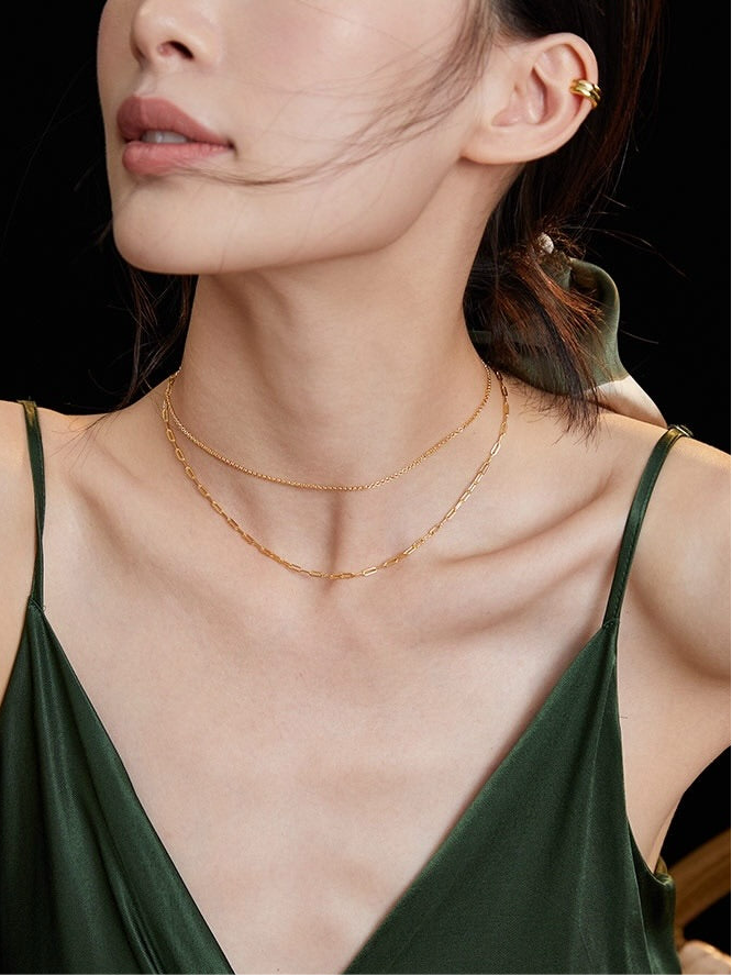 Dual-Layer Minimalist Necklace
