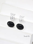 Textured Dome Drop Earrings
