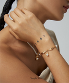 Silken Muse Gold Pearl Bracelet