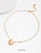 Willow Loop Pearl Necklace