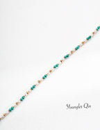 Pearl Turquoise Accent Necklace