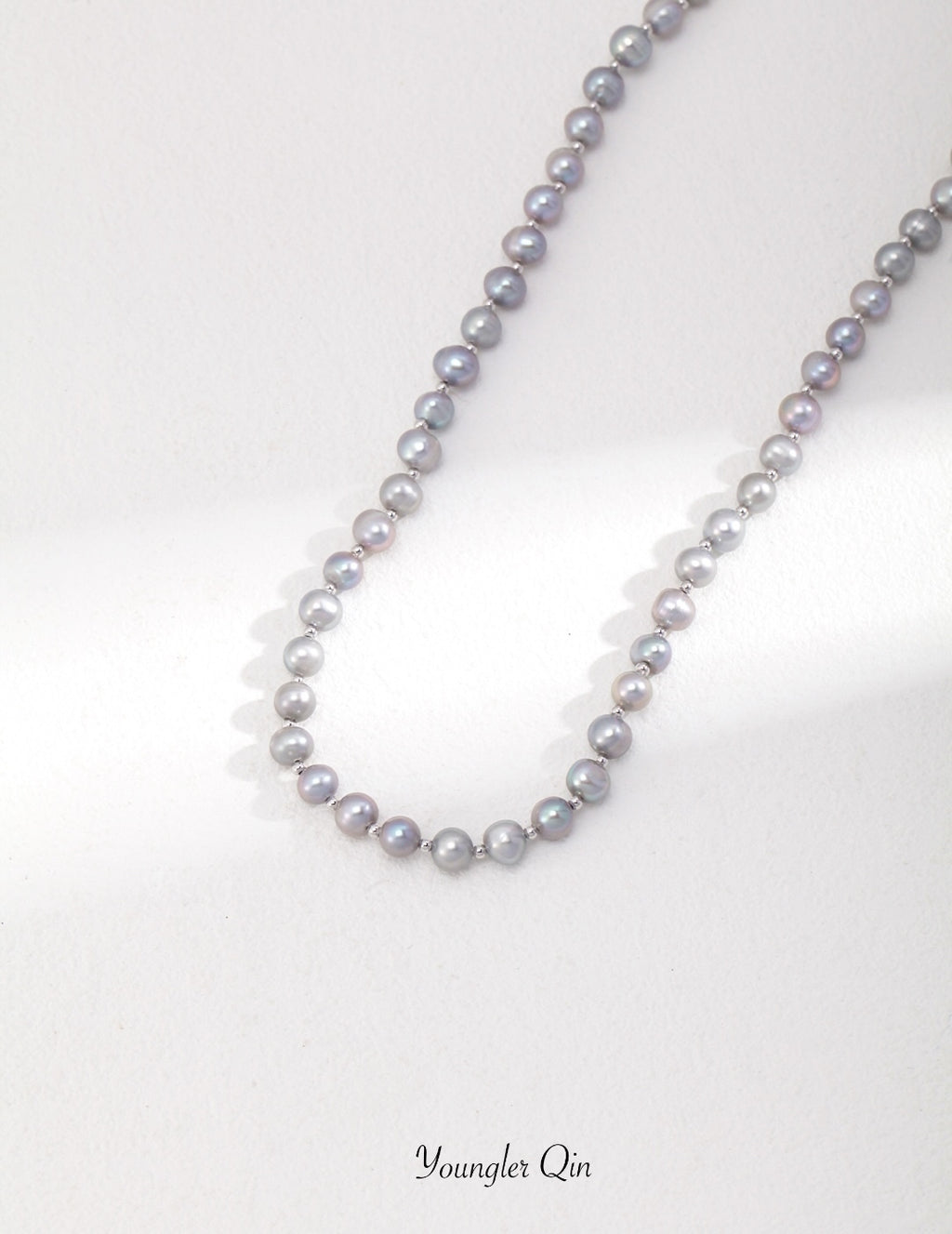 Silver Pearl Bead Strand