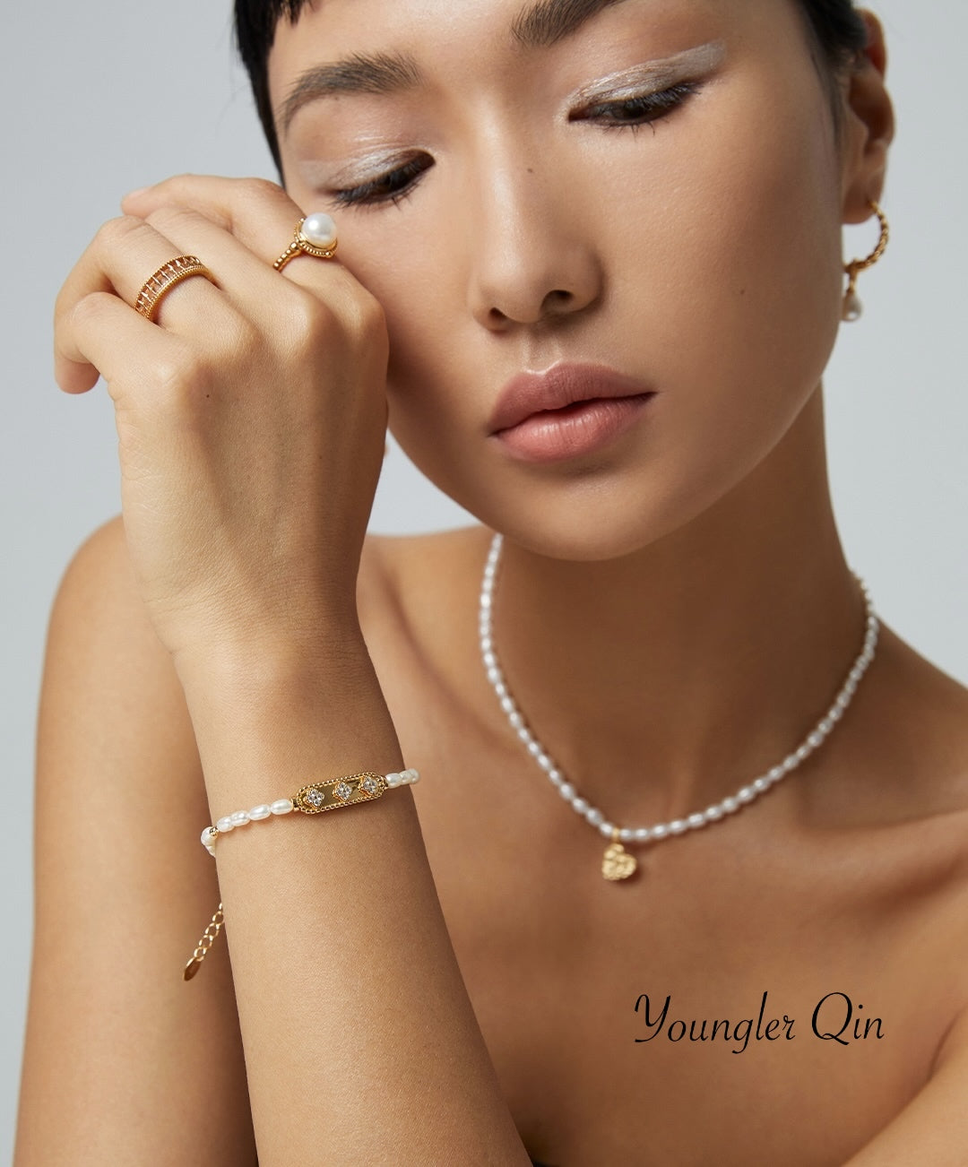 Pearl Charm Bracelet