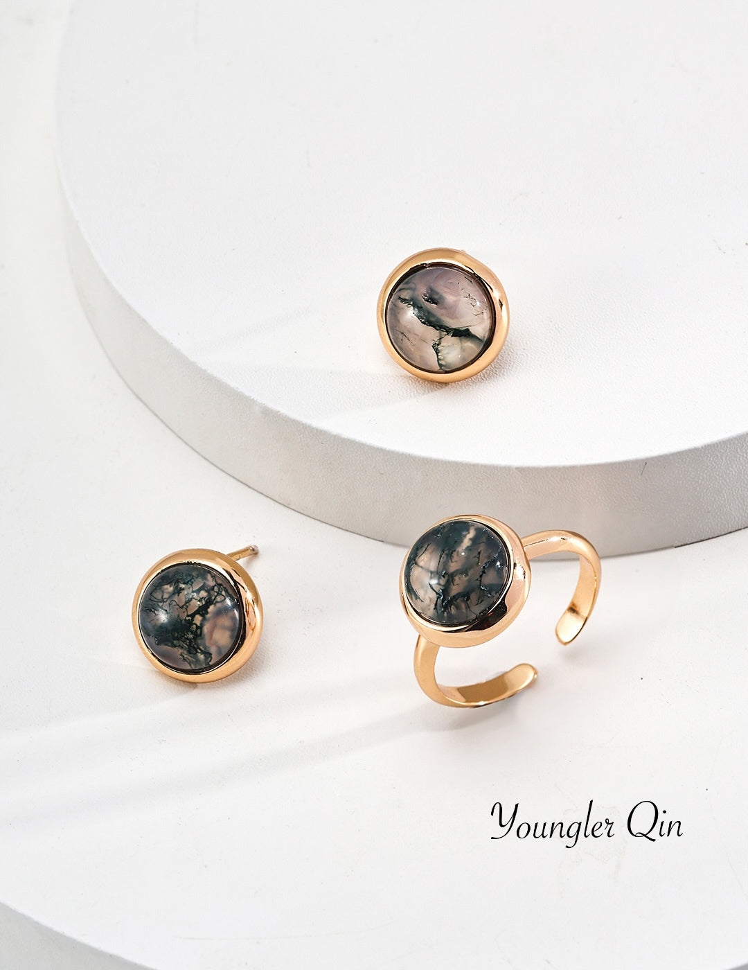 Moss Agate Ring