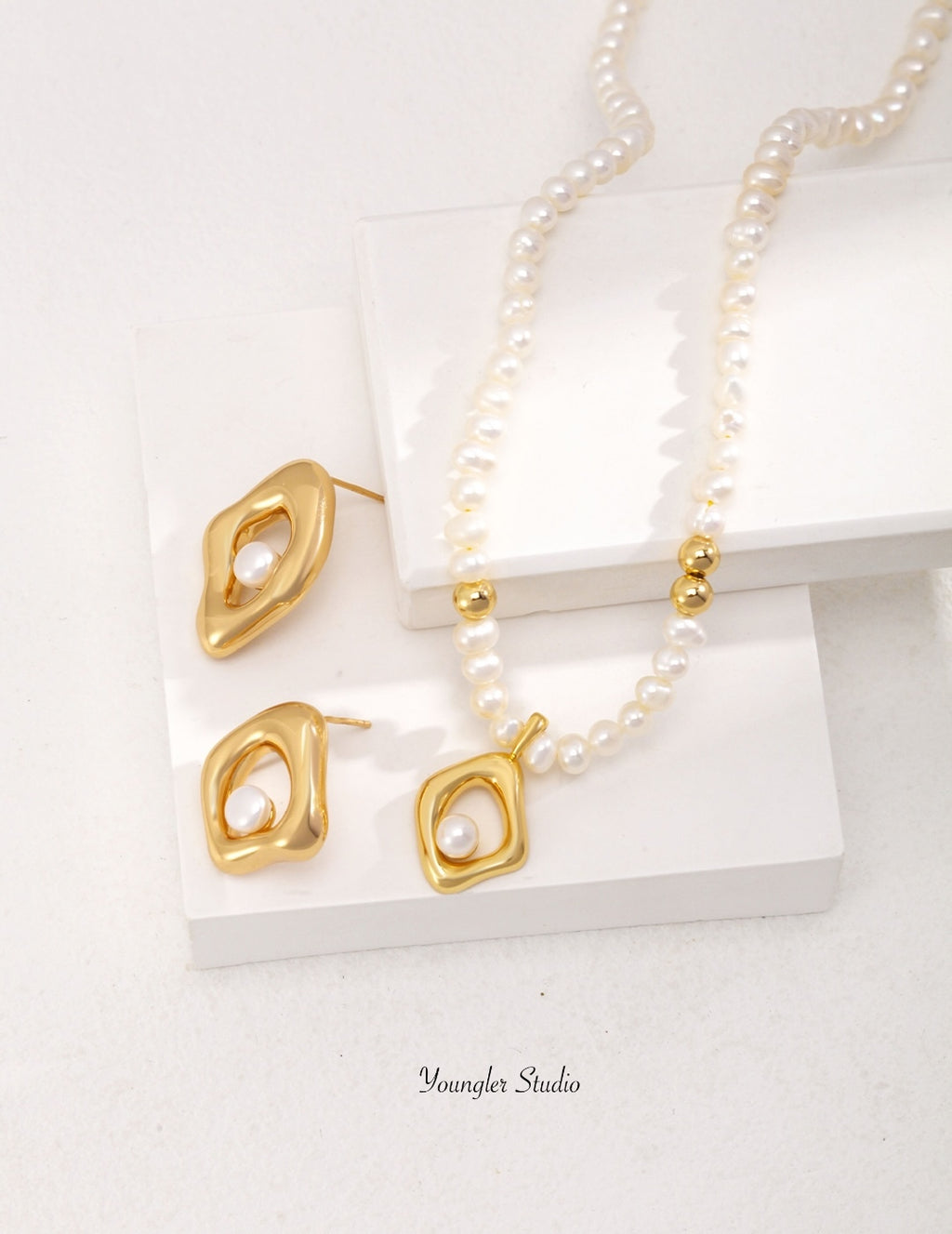 Fluid Harmony Baroque Earrings