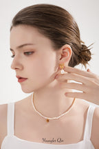 Baroque Snake Pearl Earrings