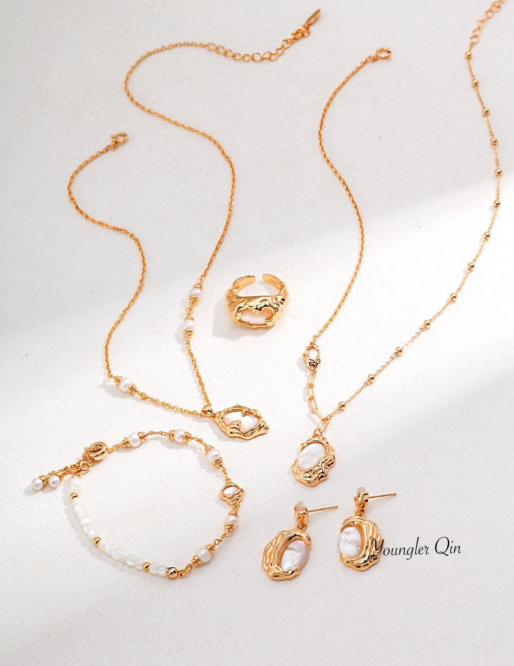 Baroque Pearl Dangle Earrings