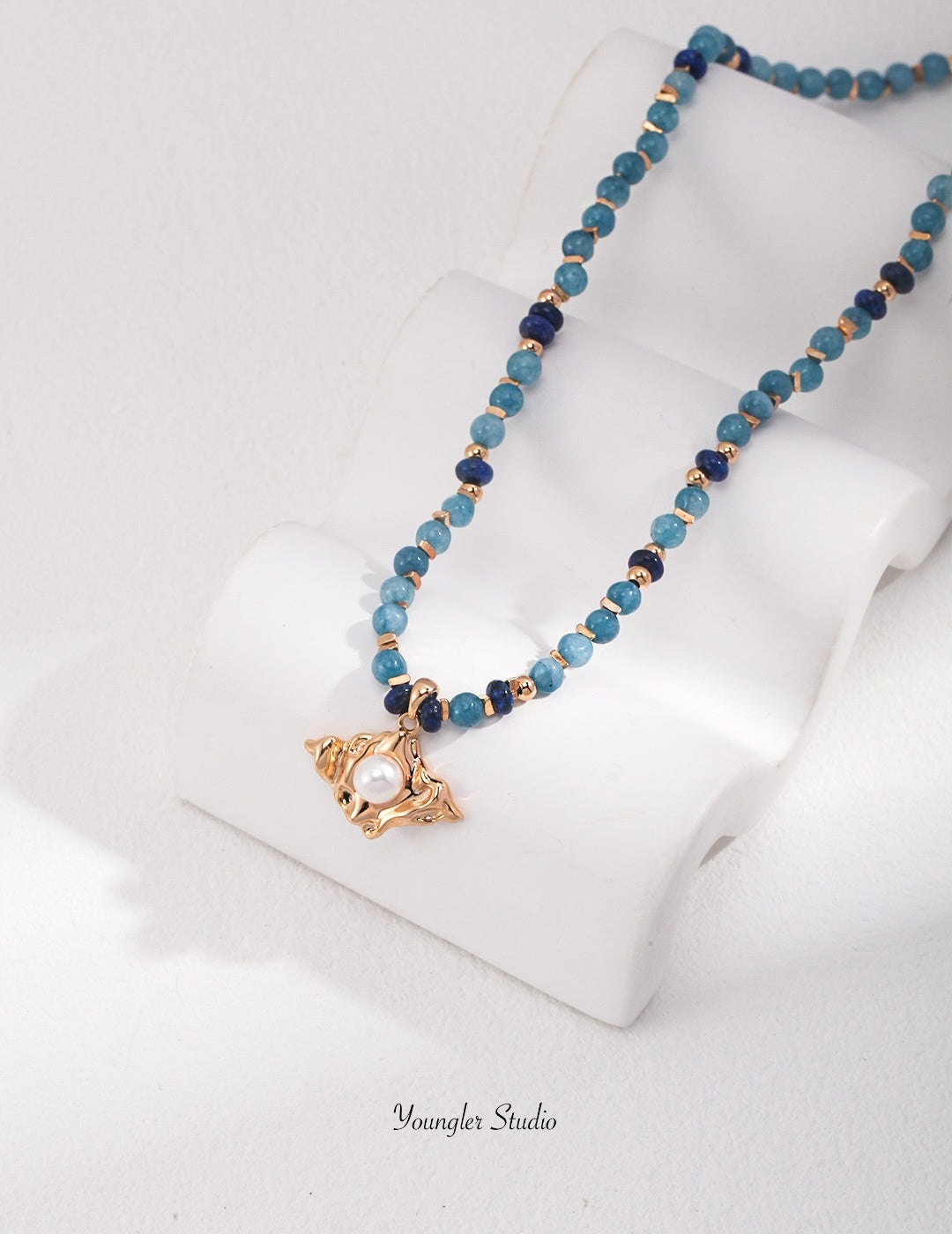Natural Pearl & Gemstone Necklace