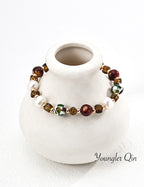 Multicolor Glass Pearl Bracelet