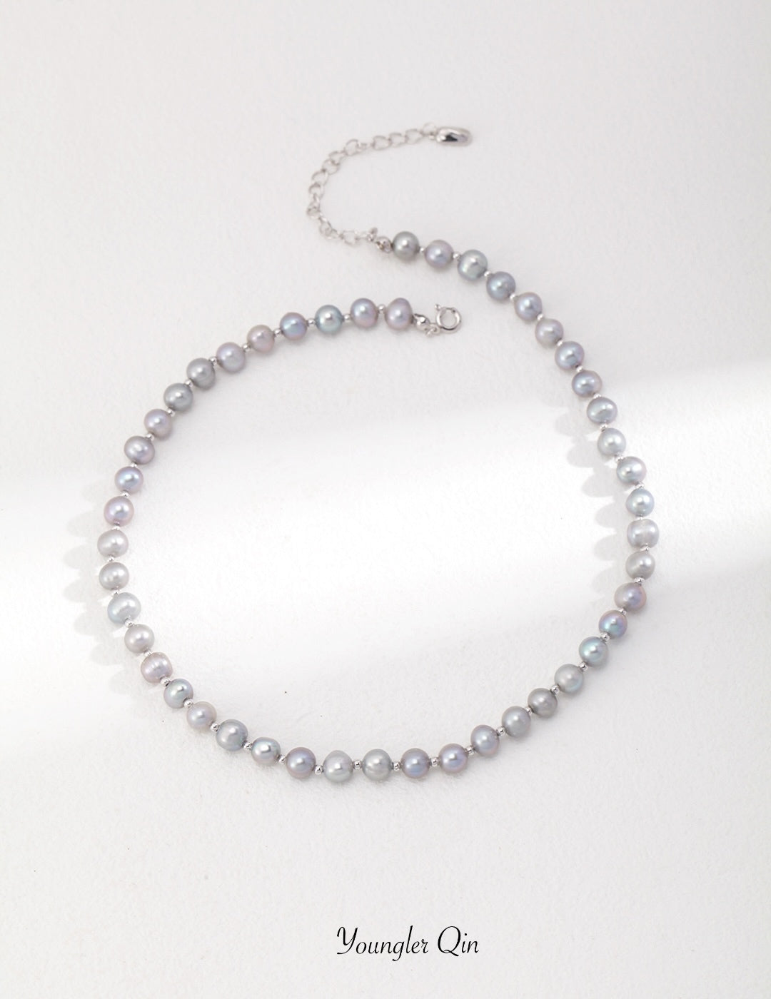 Silver Pearl Bead Strand