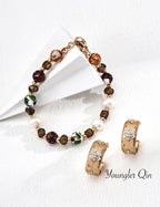 Multicolor Glass Pearl Bracelet