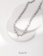 Iridescent Glow Pearl Necklace