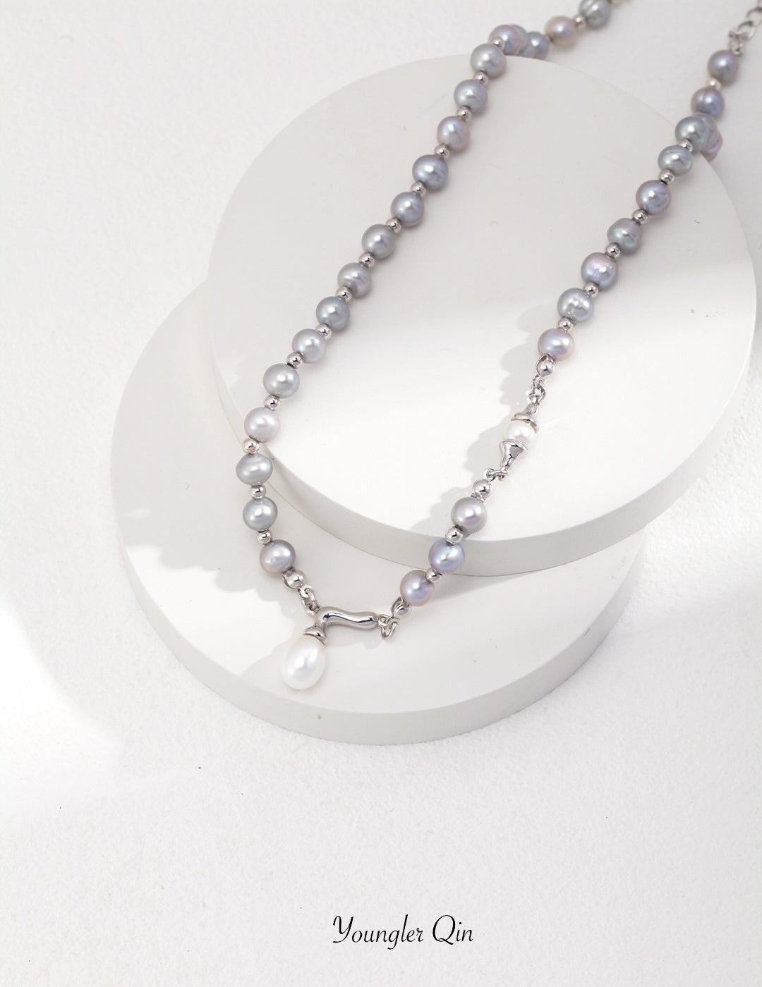 Iridescent Glow Pearl Necklace