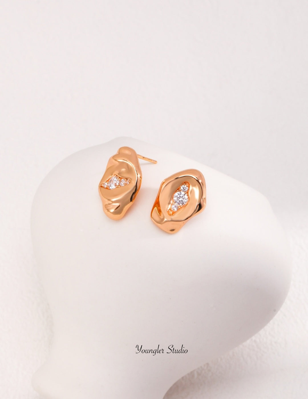 Molten Stud Earrings