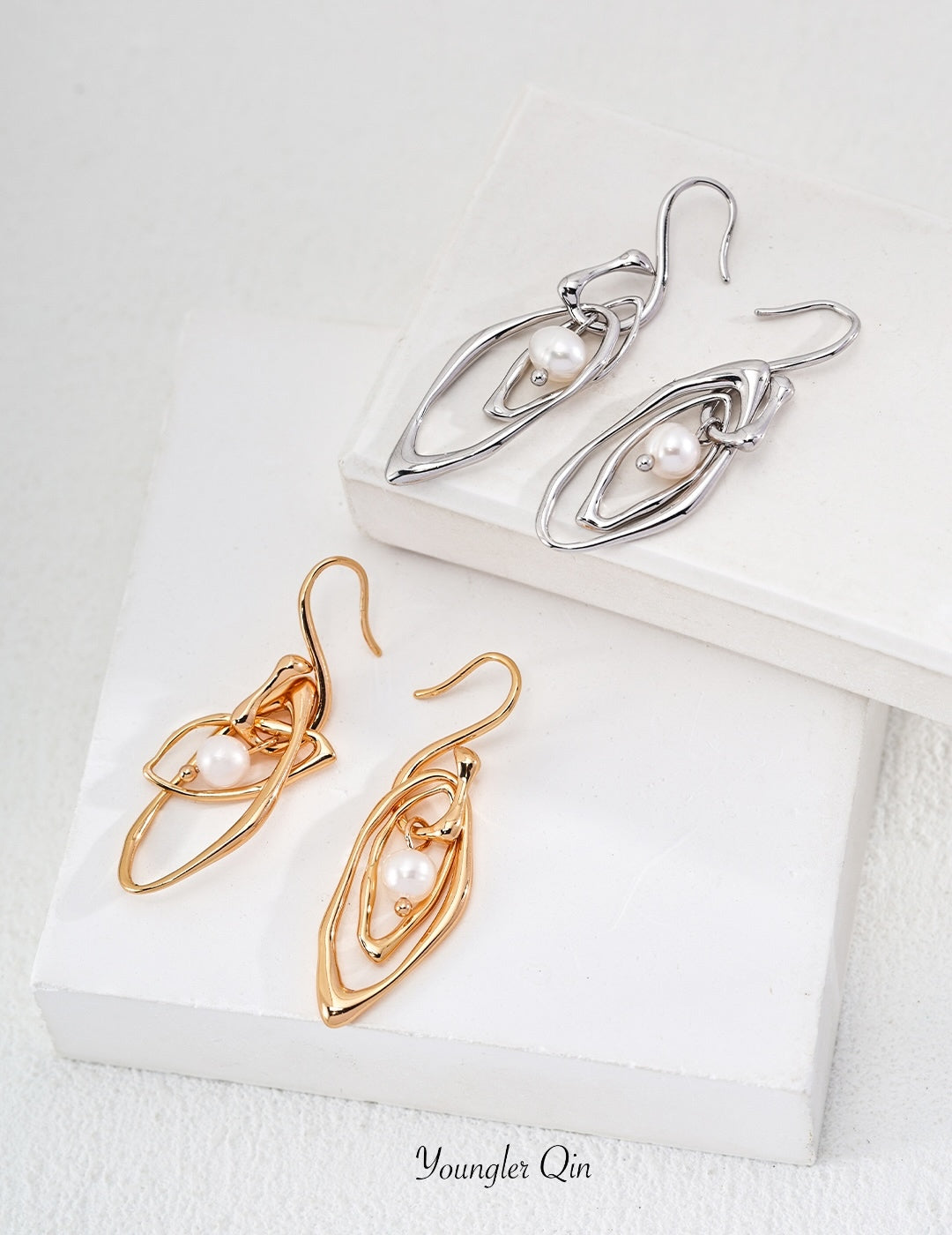 Irregular Sculptural Drop Earrings