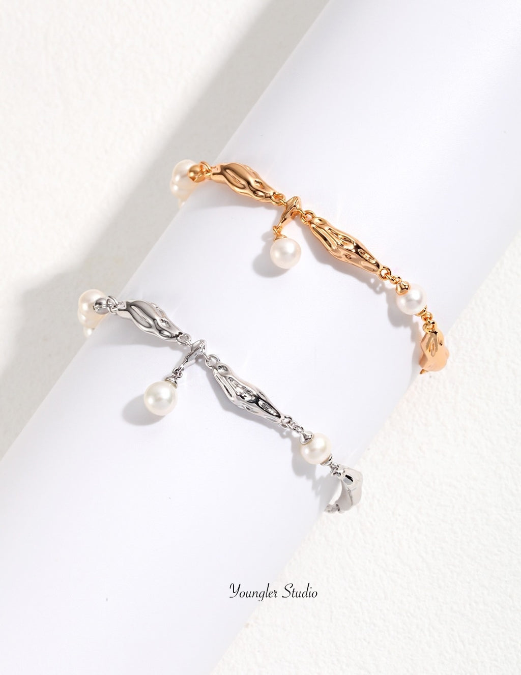 Silken Muse Gold Pearl Bracelet