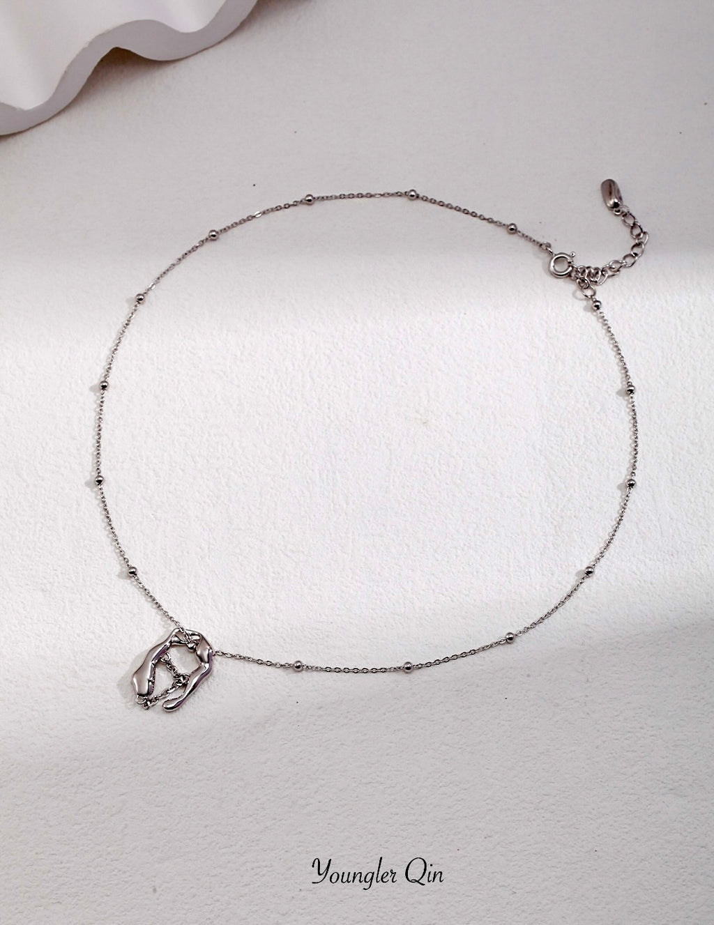 Ripple Orbit Sculptural Necklace
