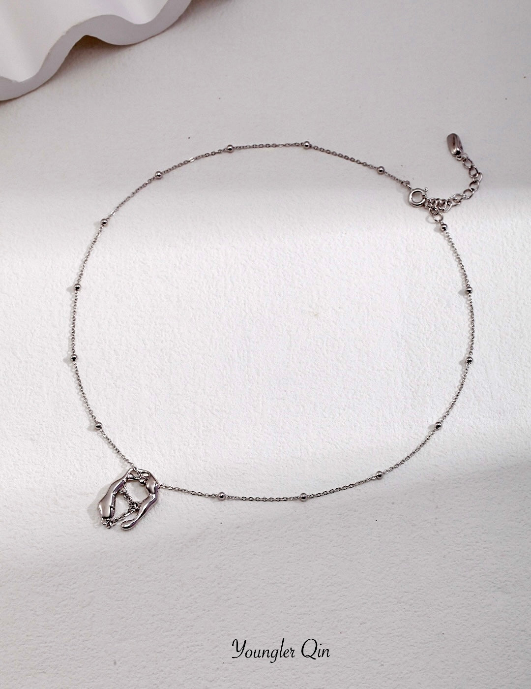 Ripple Orbit Sculptural Necklace