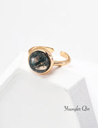 Moss Agate Ring