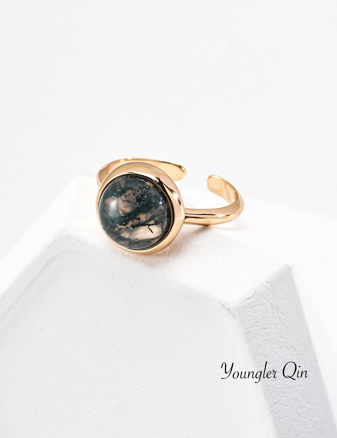 Moss Agate Ring